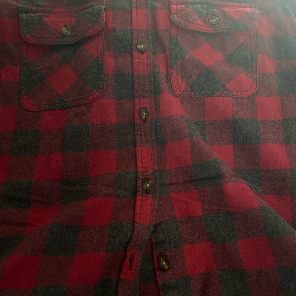 CARHARTT Buffalo Plaid Hoodie flannel Shirt SMALL Women’s